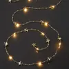 LED Kupferlichterkette Tauperlen, goldene Sterne, innen, Produktbild-Vorschau 6