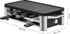 A raclette grill is shown with dimensions indicated. Anteprima dell’immagine prodotto