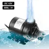 A submersible water pump is shown in water, with a stream of water being pumped upwards. Produktbild-Vorschau