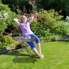 Relaxdays Gartentisch, Holz-Optik, runder Outdoortisch, Produktbild-Vorschau 2