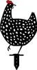 Evila Originals, Chickens, Gartenfiguren, Schwarz, Metall, Produktbild-Vorschau 5