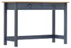 vidaXL Konzolový stolek Hill 2 zásuvky šedý 110x45x74 cm Náhled obrázku produktu 6