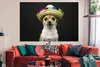 MuchoWow® Poster Hund - Sombrero - Schwarz 180x120 cm - Produktbild-Vorschau 2