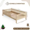 Crazy Pine Kinderbett 190x100 cm – Hohes Montessori Produktbild-Vorschau 2