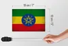 Holzschild Flagge Äthiopien 18x12cm Flag Ethiopia Vintage Produktbild-Vorschau 6