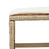 vidaXL 11-tlg. Garten-Essgruppe mit Kissen Beige Poly Produktbild-Vorschau 7