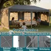 A family is gathered around a table under a pop-up gazebo in a backyard setting. Náhled obrázku produktu