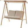 Hespéride - Gartenschaukel "baroe" beige 170 x 129 x 213cm Produktbild-Vorschau 1