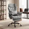 HOMCOM Bürostuhl ergonomisch Drehstuhl mit 6-Punkt-Massage Produktbild-Vorschau 2
