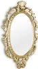 Ovaler Wandspiegel TRIXI mit Barockrahmen Gold 73x44cm Produktbild-Vorschau 4