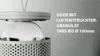 Close-up of a dehumidifier granulate tab being inserted into a dehumidifier device. Produktbild-Vorschau