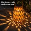 Solar Laterne Garten hängend, handgeflochtene Outdoor Solar Produktbild-Vorschau 6