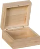 Holzbox 100 x 100 x 50 mm, Klappdeckel mit Produktbild-Vorschau 1