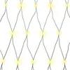 A close-up view of a net of warm white LED lights against a white background. Produktbild-Vorschau