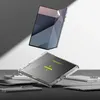 A product shot of a foldable phone screen protector, with multiple units and a phone in the background. Náhled obrázku produktu
