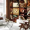 Vlies Fototapete - Coffee - Collage 400x280 cm Menschen Produktbild-Vorschau 1