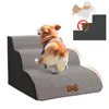Hundetreppe 3-stufige 60x40x40cm Haustiertreppe Hundetreppe Produktbild-Vorschau 1
