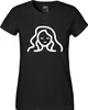 Huuraa Damen T-Shirt Jungfrau Sternzeichen Symbol XXL Black Produktbild-Vorschau 2