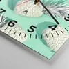 Wanduhr - Quadrat - Glasuhr - Ananas Obst Saft - 30x30cm - Produktbild-Vorschau 5