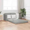vidaXL Divano a terra con funzione letto Grigio chiaro Anteprima dell’immagine prodotto 2