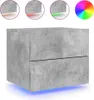 A concrete-effect bedside table with LED lighting. Náhled obrázku produktu