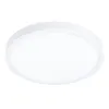 A white, circular LED ceiling light is shown against a white background. Produktbild-Vorschau