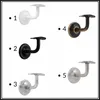 A collage of five different handrail brackets in various colors and finishes. Náhled obrázku produktu