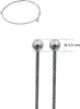 Drahtseil Ø 1,5 mm, beidseitig mit Kugel Ø 4 mm, Stahl Produktbild-Vorschau 2