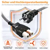 ORSEM 2m Euro Keramik Heißgerätestecker mit Kabel Produktbild-Vorschau 6
