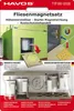 Packaging for a set of undertile magnets, showing a diagram of how they are used in a tiled bathroom. Podgląd zdjęcia produktu