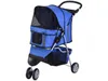 PawHut Hundewagen Hundebuggy Buggy Hunde Katzen mehrfarbig Produktbild-Vorschau 10