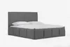 Polsterbett Doppelbett AGIS Stoff Grau 160x200cm Produktbild-Vorschau 3