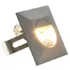 vidaXL Luci da parete per esterni 6 pz. LED 5 W Argento Anteprima dell’immagine prodotto 3