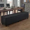Sedací lavice s úložným prostorem Kriens XXL, Imitace kůže, Náhled obrázku produktu 1