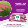 Bierbankauflagen-Set, Auflage Tischdecke 3-teilig Grün/Weiß Produktbild-Vorschau 5