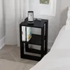 DECORTIE Lonie Moderner Nachttisch, Schwarz Bute, 34 x 30 x Produktbild-Vorschau 1
