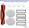A flat lay image of vacuum cleaner replacement parts on a white background. Produktbild-Vorschau