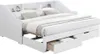 Kondela Ausziehbett mit Stauraum Moneta - Weiß Produktbild-Vorschau 8