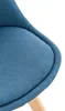 TPFLiving Stuhl Lines Stoff blau Produktbild-Vorschau 5