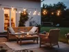 2er SET Outdoor Tischlampen Laterne 36cm Schwarz ohne Strom Produktbild-Vorschau 5
