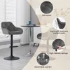 A bar stool and a high table in a room, with close-up images highlighting the product's features. Náhľad obrázku produktu