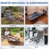 Chaise longue pliable COSTWAY, chaise longue de jardin 3 en Voir les images du produit 8