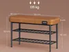 Panca Con Cuciture 30 X 80 X 50 Cm Moderna 135 Kg Portata Anteprima dell’immagine prodotto 9