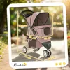 SUGIFT Hundewagen mit Aufbewahrungskorb, Hundebuggy Produktbild-Vorschau 5