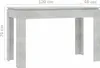 vidaXL Tavolo da pranzo grigio cemento 120x60x76 cm Anteprima dell’immagine prodotto 11