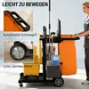 HOMCOM schoonmaakwagen met 3 opbergvakken, inclusief Productafbeelding-voorbeeld 3