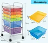 COSTWAY Wózek łazienkowy Wózek łazienkowy Szuflady Wózek Podgląd zdjęcia produktu 3