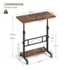 Iropro Bureau réglable en hauteur 80x40cm, table Voir les images du produit 8