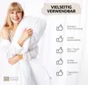 Linon Betttuch aus 100% Baumwolle ohne Gummizug Weiß 240 x Produktbild-Vorschau 4