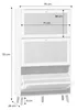 sweeek - Schuhschrank mit Rattan-Geflecht - Blanc cassé Produktbild-Vorschau 7